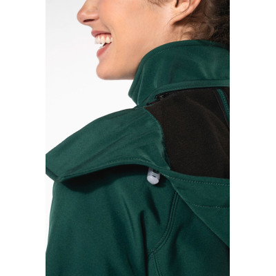 Ladies' detachable hooded softshell jacket